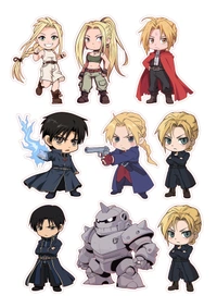 Anime Vinyl Sticker Sheets - A4
