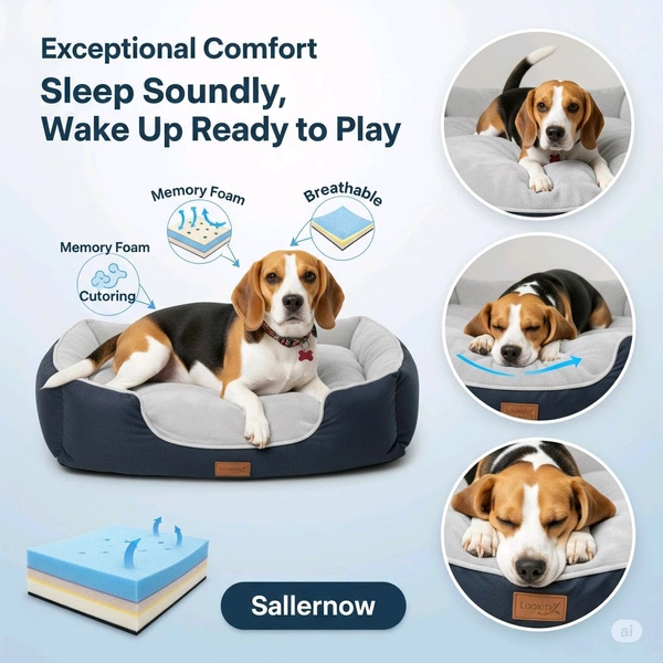 Comfortable Bed For PETS. Dog And Cat Bed  - Free, Black