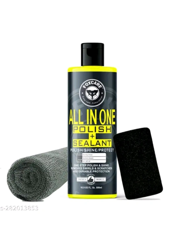 Foxcare All In One Polish With Selant & Microfiber Clothe  - 500ml