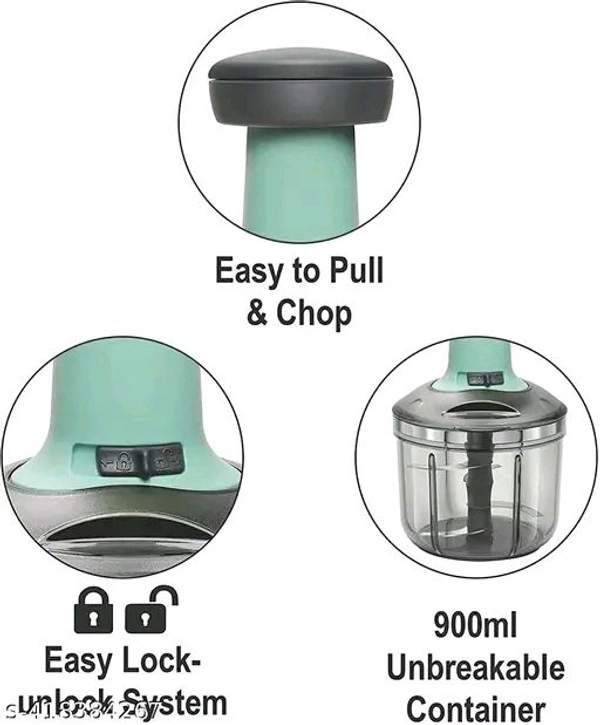 Magic Spoon Stylish Large 1100 ml Hand Chopper - 1100ml