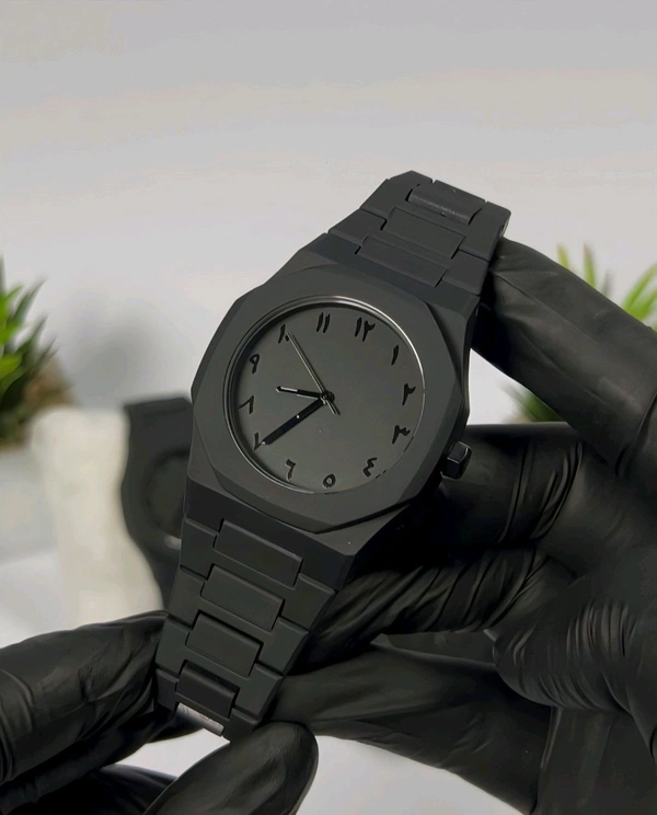 BLACK MATT Education Analog Watch For Men  - Black, Free Size