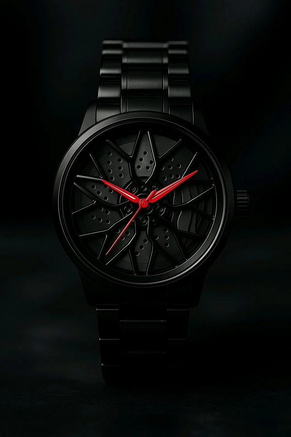Spinning Watch  - Black, Free Size