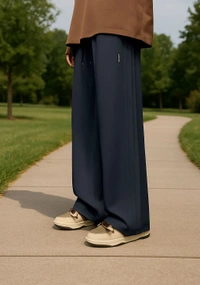 Men's Loose Track Pants  - Black, S