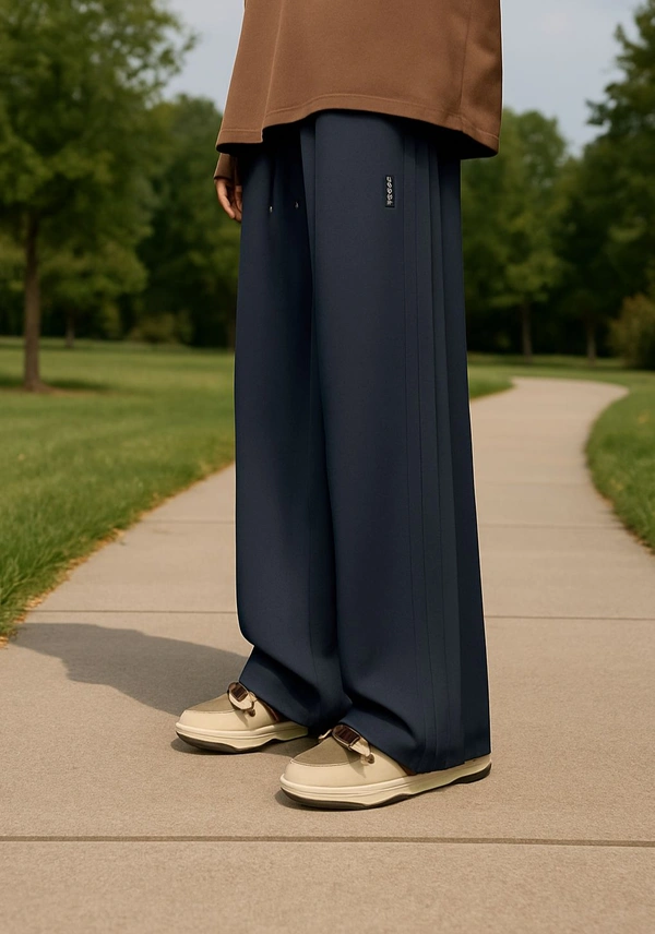 Men's Loose Track Pants  - Ecru White, M