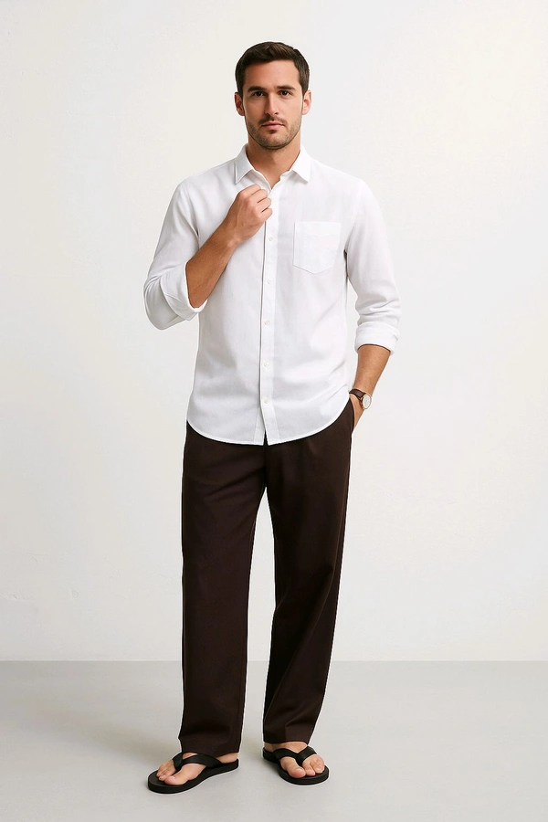 Premium White Shirt  - White, M