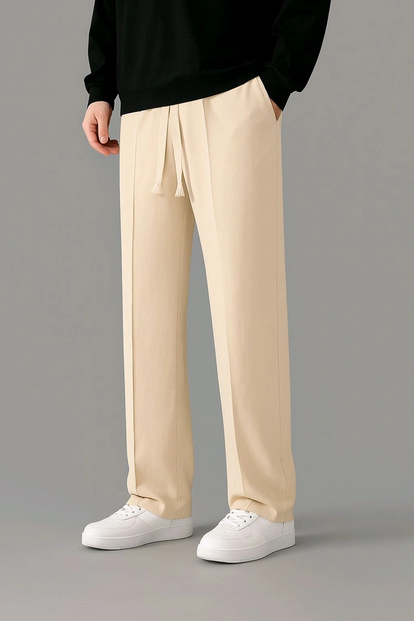 Premium Men's Casual Trousers  - Black, 28