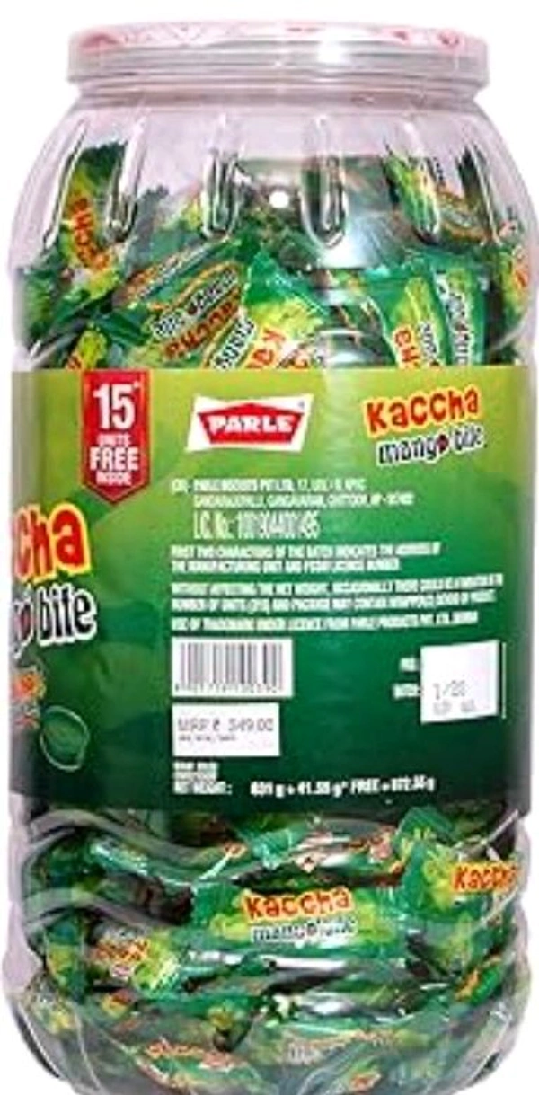Parle Kaccha Mango Bite Raw Mango Flavoured Candy - 637.56 Gm