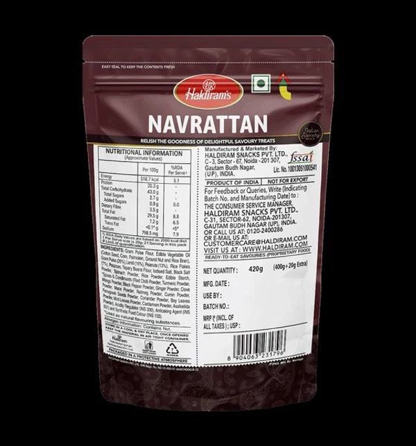Haldiram's  Haldiram Navrattan Namkeen  - 420gm