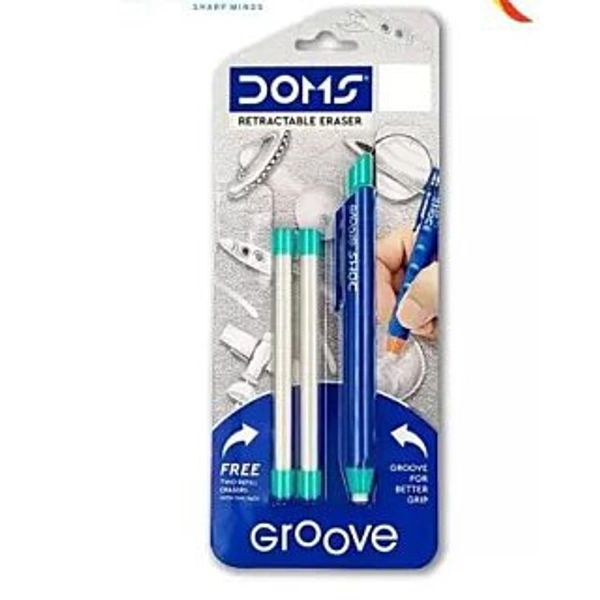 Doms  Groove Retractable Eraser - 100mm Length