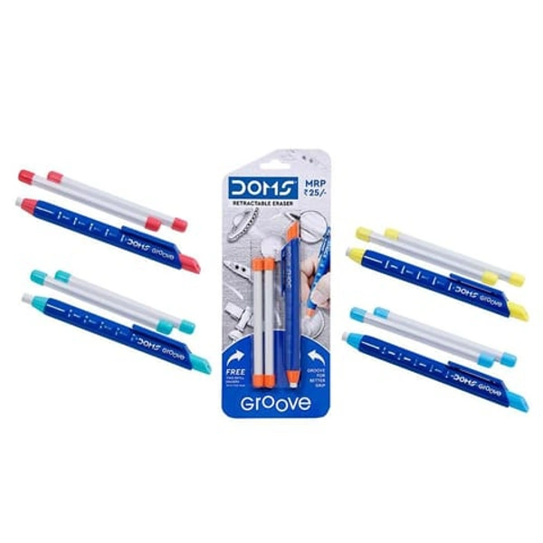 Doms  Groove Retractable Eraser - 100mm Length