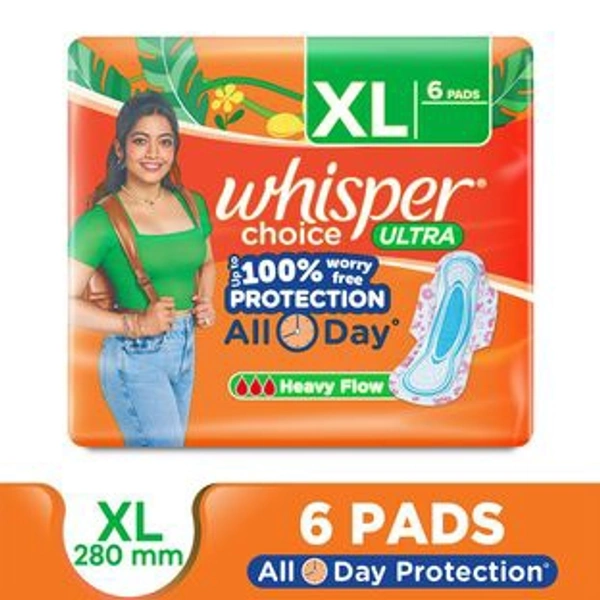 P&G Whisper Choice Ultra XL  - 6 Pads