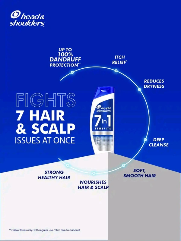 P&G Head&shoulders 7in1 Benefits Shampoo  - 72ml