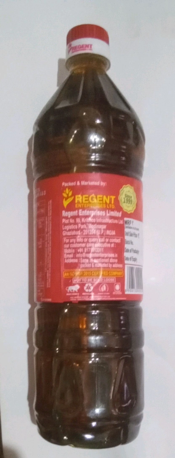 Pearl Kachi Ghani Mustard Oil 1L (910g)