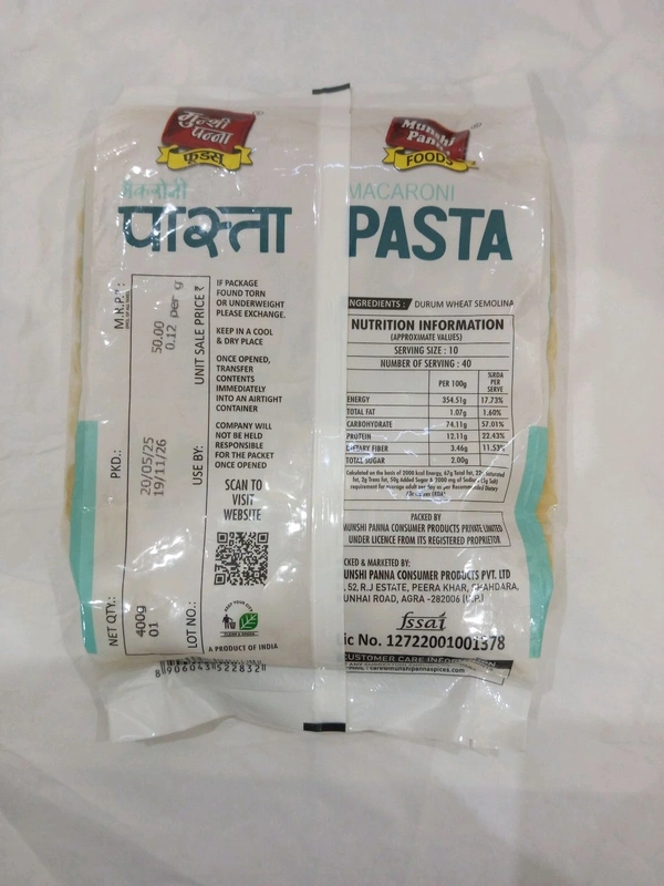Munshi Panna Macaroni Pasta 400g