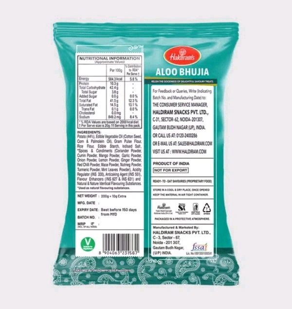 Haldirams Aloo Bhujia 210g
