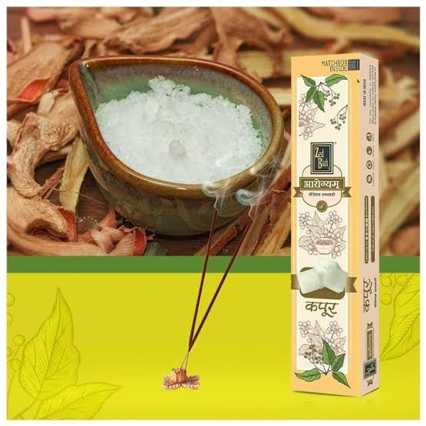 Dhup Zed Black Aarogyam (Agarbatti) - Small, Camphor
