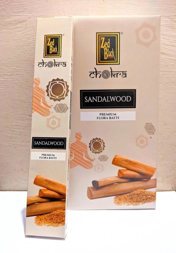 Dhup Zed Black Chakra (Agarbatti) - Small, Sandalwood