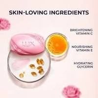 Hindustan Unilever Lux Bathing Bar (4+1 free) - 500g (100 per pcs), Rose