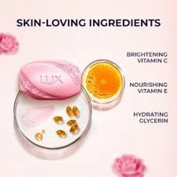 Hindustan Unilever Lux Bathing Bar (4+1 free) - 500g (100 per pcs), Rose