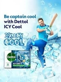 Dettol Bathing Bar ( Pack Of 5 Pcs) - 500g (100g per pcs), Icy Cool