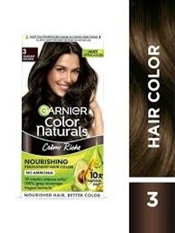 Garnier Color Natural Darkest Brown 3 No - 35ml+30g