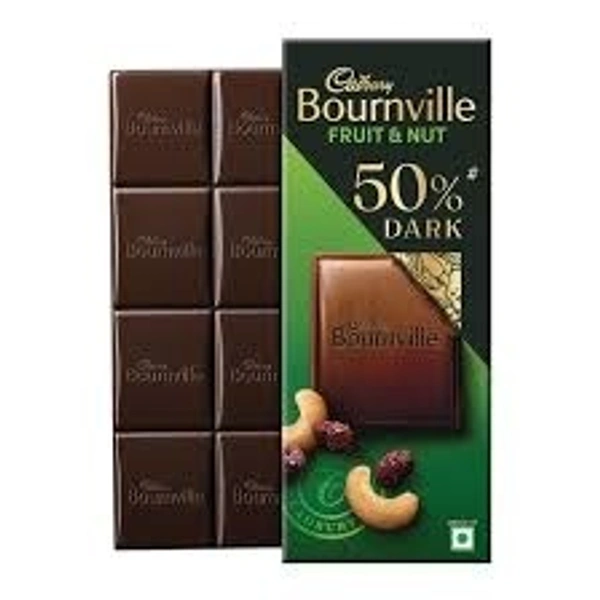 Cadbury Bournville Fruit & Nut 50% Dark Chocolate - 75g