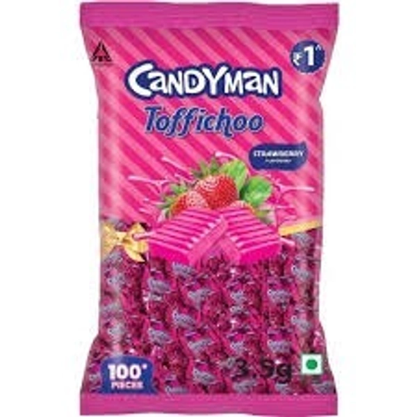 ITC Candyman Toffichoo Strawberry Flavoured  - 350gm