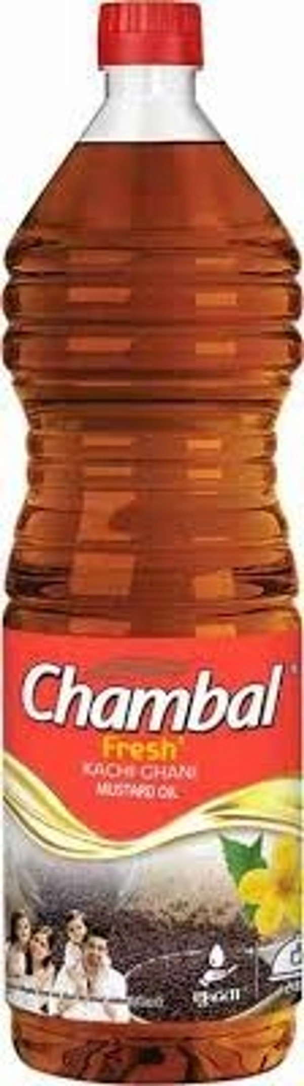 Bunge Chambal Fresh Kachi Ghani Mustard Oil - 1L (910gm)