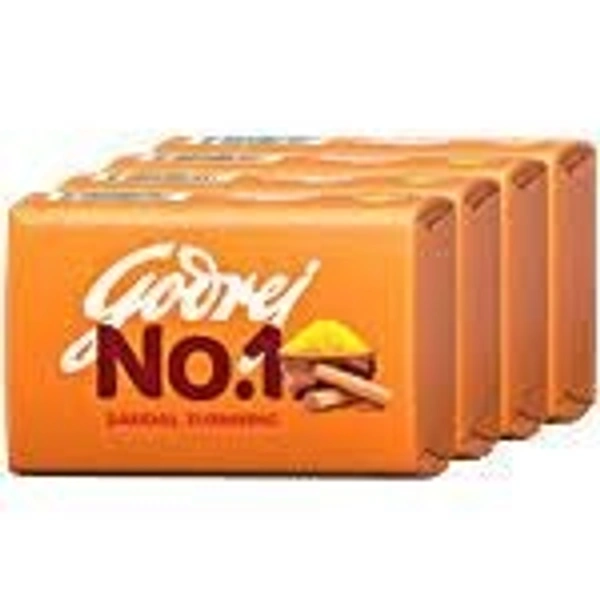 Godrej No.1 Bathing soap (4 pcs) - 188g, Sandal Turmeric