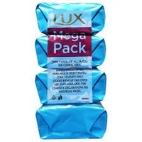 Hindustan  Unilever Lux Bathing Bar 4 pcs - 500g (100 per Pcs), Lotus, Fresh glow