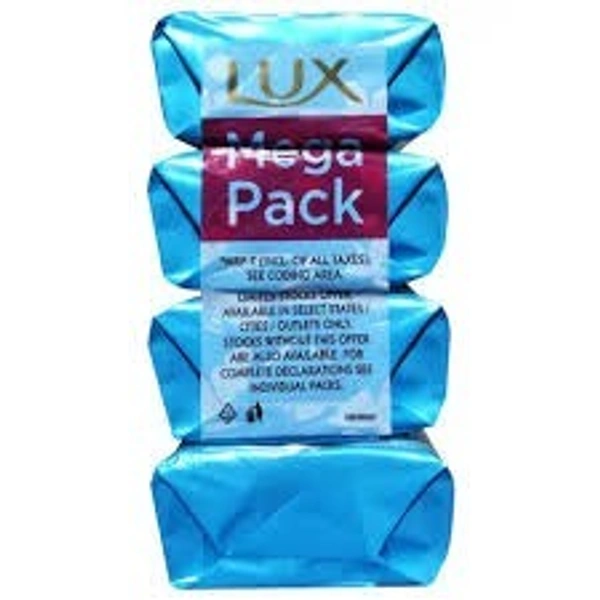Hindustan  Unilever Lux Bathing Bar 4 pcs - 500g (100 per Pcs), Lotus, Fresh glow
