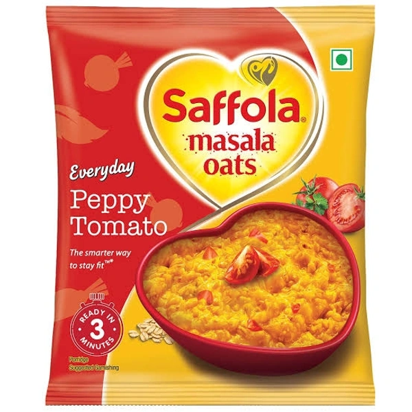 Saffola Masala Oats - 38g, Peppy Tomato