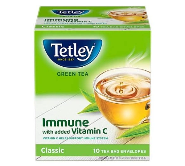 Tetley Green Tea - 10 Tea Bags, Classic