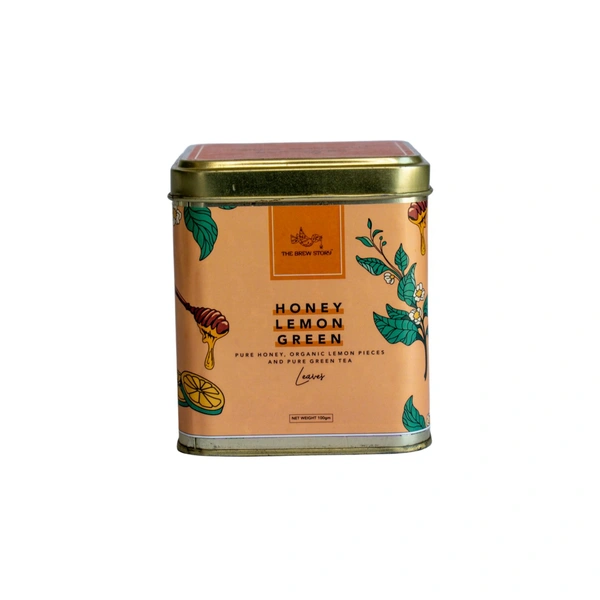 The Brew Story Green Tea - 100g, Honey Lemon Green