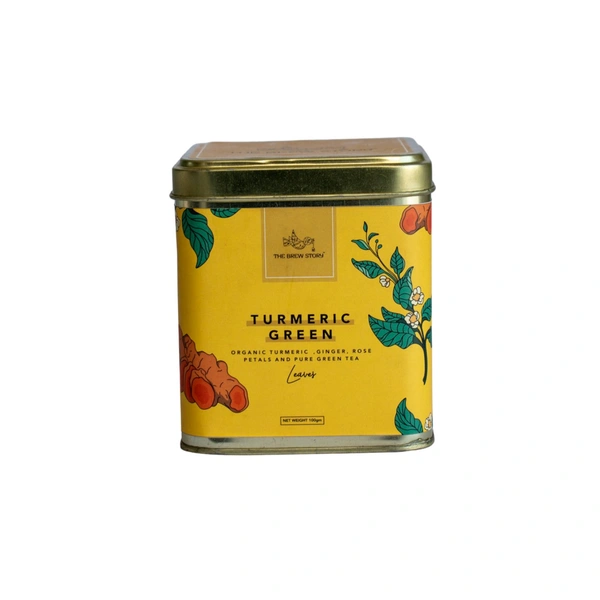 The Brew Story Green Tea - 100g, Turmeric Green