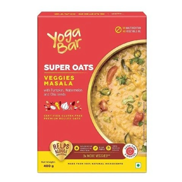 Yoga Bar Super Oats - 400g, Veggies Masala