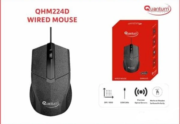 Quantum Mouse Wired - Black