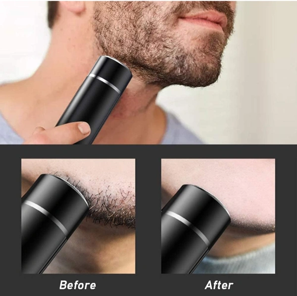 Mini Portable Electric Shaver washable Usb Charging  - Black