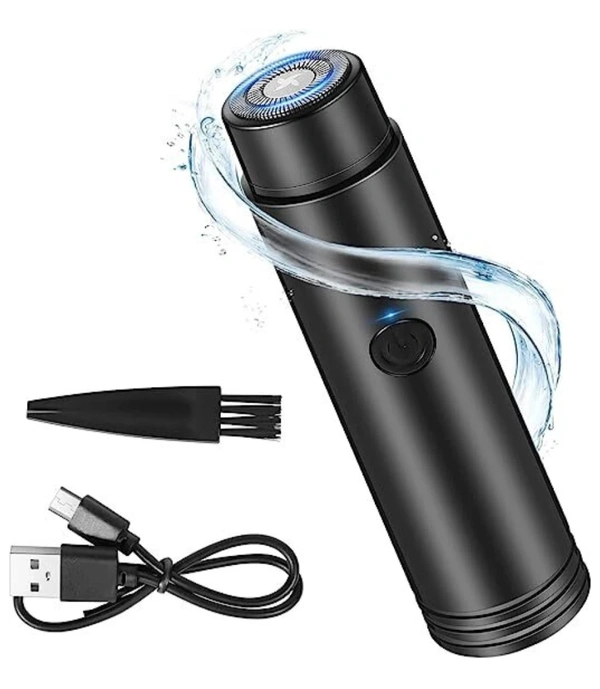 Mini Portable Electric Shaver washable Usb Charging  - Black