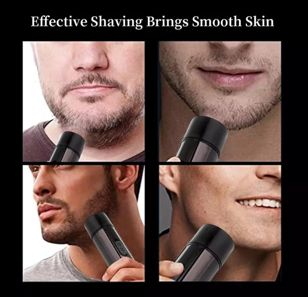 Mini Portable Electric Shaver washable Usb Charging  - Black