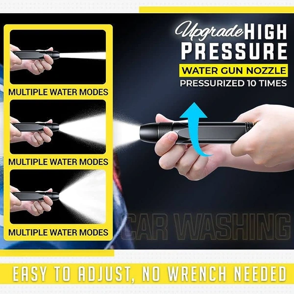 Water pressure Nozzel Metal Without Connectors  - Black