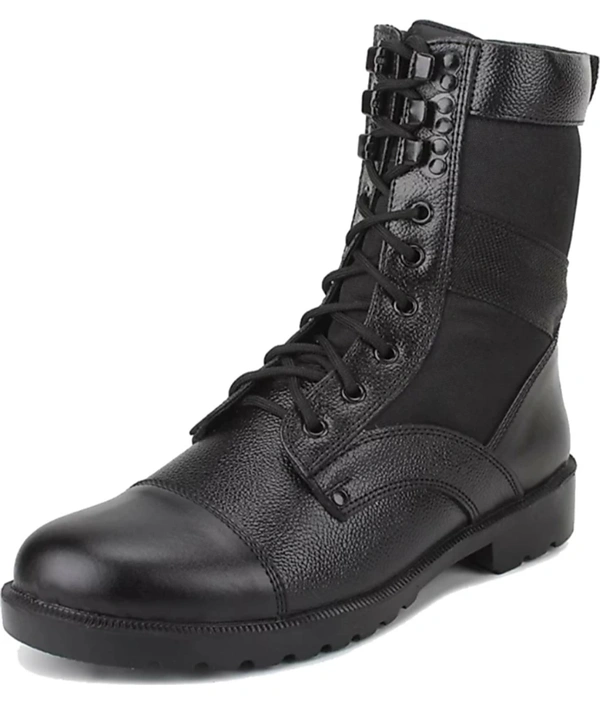 Long Army Boots Black - 10