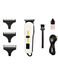 Geemy GM-6661 Professional Hair Trimmer - White