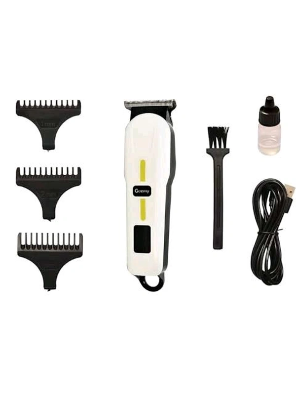 Geemy GM-6661 Professional Hair Trimmer - White