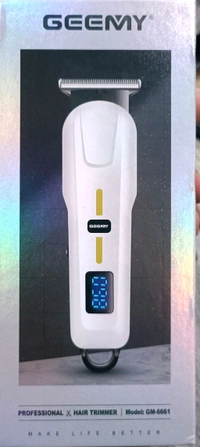 Geemy GM-6661 Professional Hair Trimmer - White