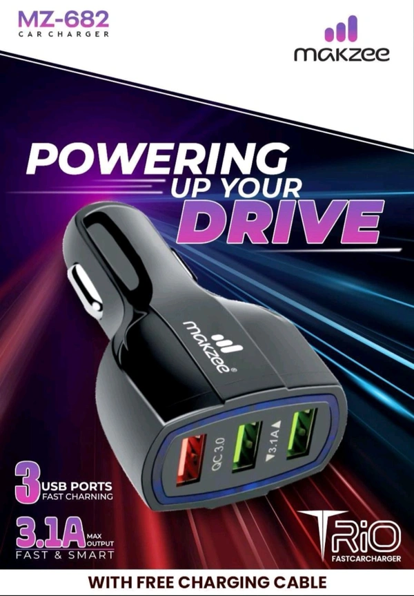 Makzee 3 USB Ports  - Black