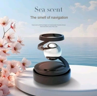 Star Ring Solar Car Perfume For Dashboard  - Black