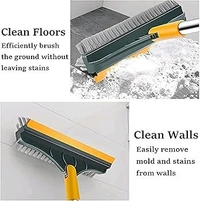 Boat 120° Rotating Twist Brush Floor Walls Tiles - black