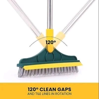 Boat 120° Rotating Twist Brush Floor Walls Tiles - black
