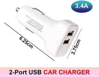 World Tel Technology  2- Port USB Car Charger  - white
